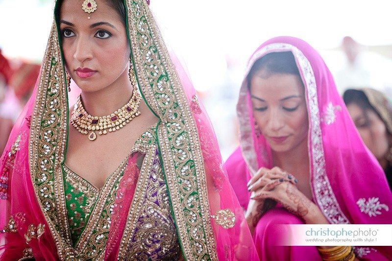 Sikh bride at the wedding ceremony in Kenya