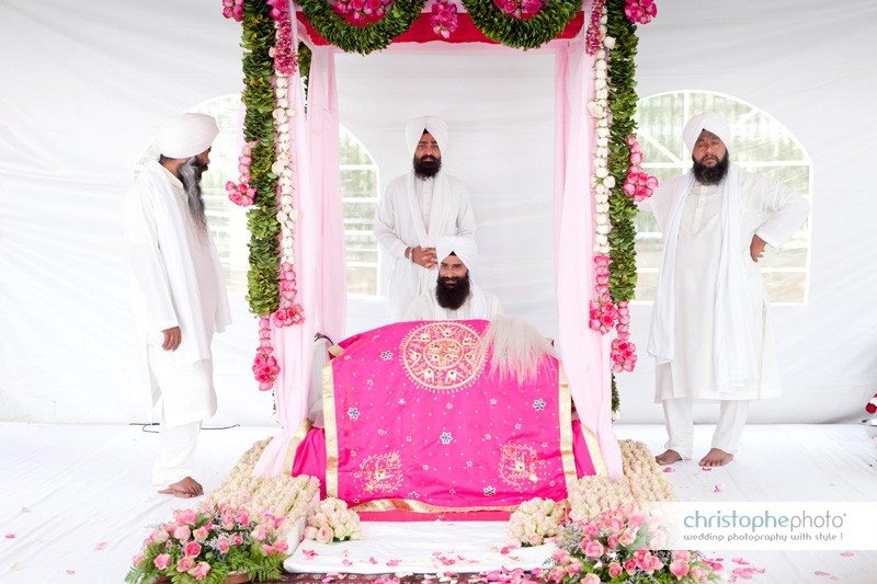 Sikh holy men at the wedding in Kenya