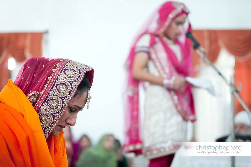 Bride tearing up. Her sister made an emotional speech in Chandigarh, India