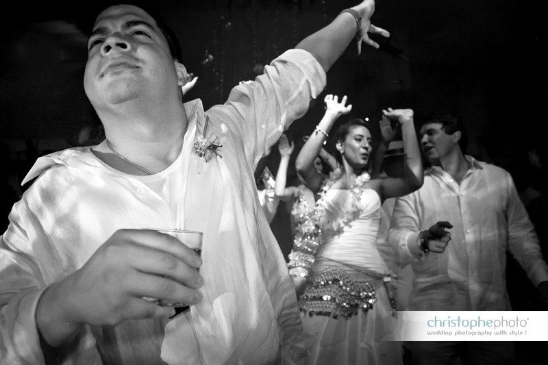 Getting crazy during the party. Colombians love dancing all night long as seen by Wedding Photographer Bogota Colombia