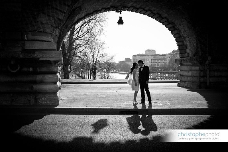 Black and White photography from PreWedding Session in Paris