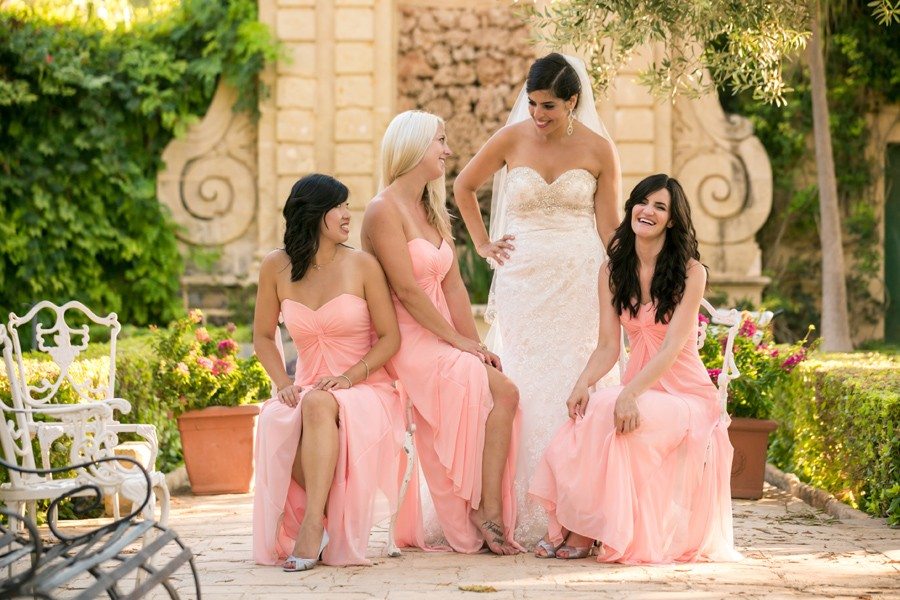 Bridal party in Malta