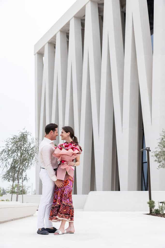Engagement Session at the Abraham Family House in Abu Dhabi