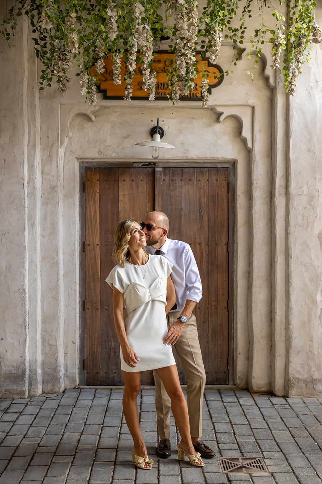 French couple having a couple photography session in the UAE