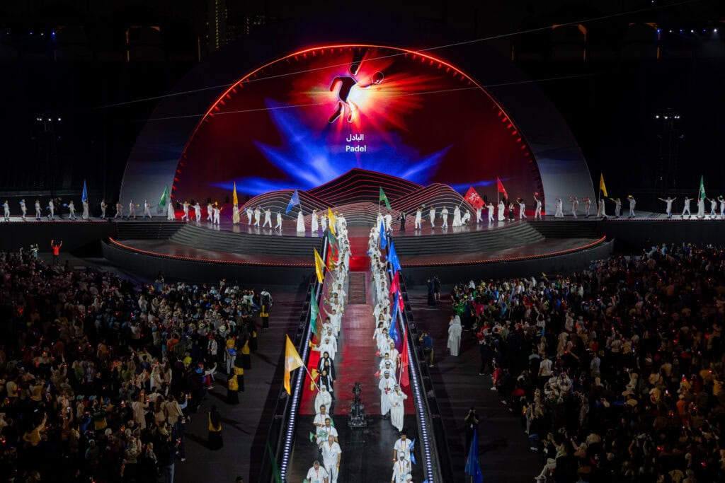Open Master Games Opening Ceremony in Zayed Stadium in Abu Dhabi