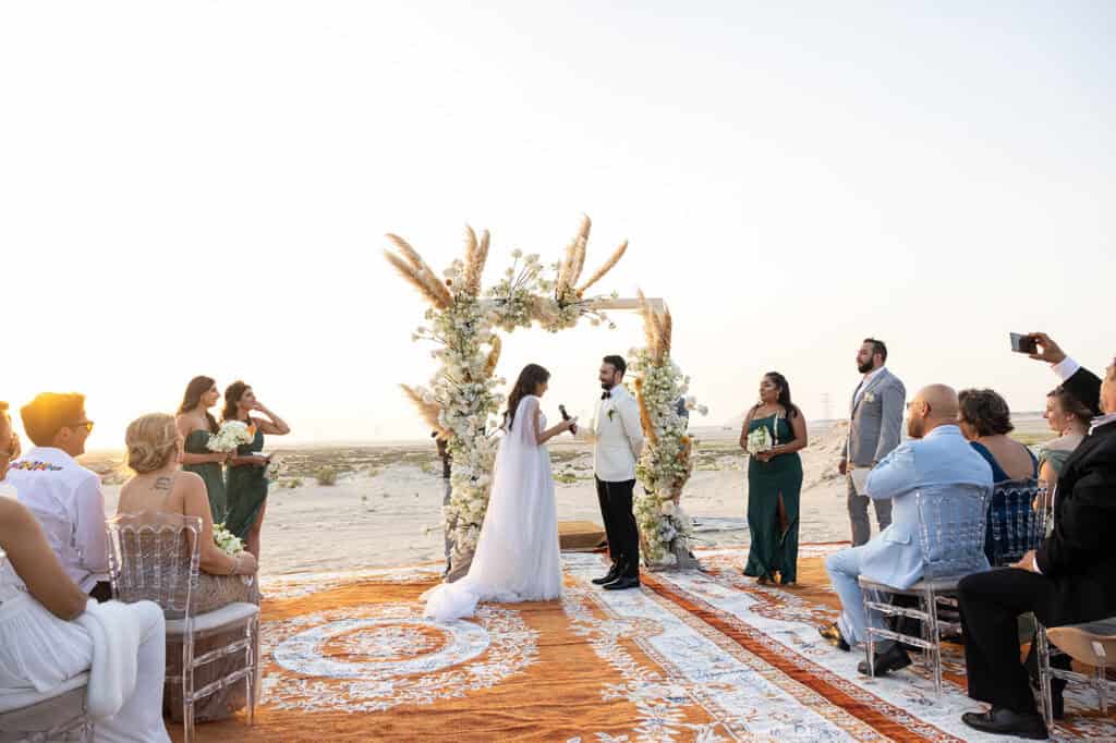 Mixed wedding at Al Wathba Desert Resort & Spa in Abu Dhabi, UAE