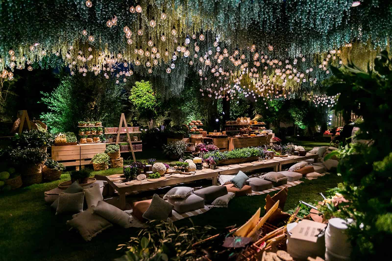 A luxury desert buffet at a wedding in Doha, Qatar.